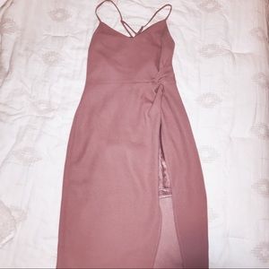Lulu’s Slit Wrap Front Dress